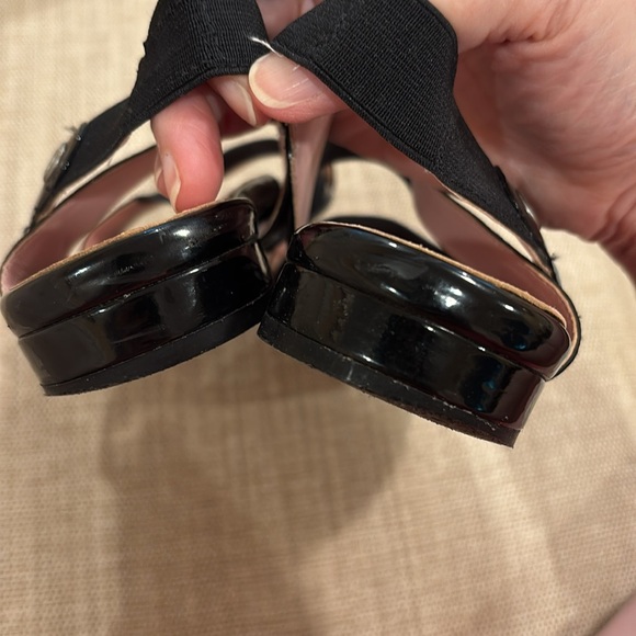 Taryn Rose Black Patent Sandals - Picture 7 of 7